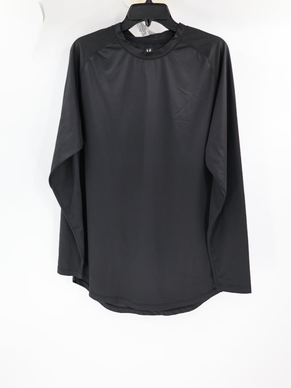 ASRV Shirt Men's XL Silver lite 2.0 Performance Long Sleeve GYM DSG-0659 Black